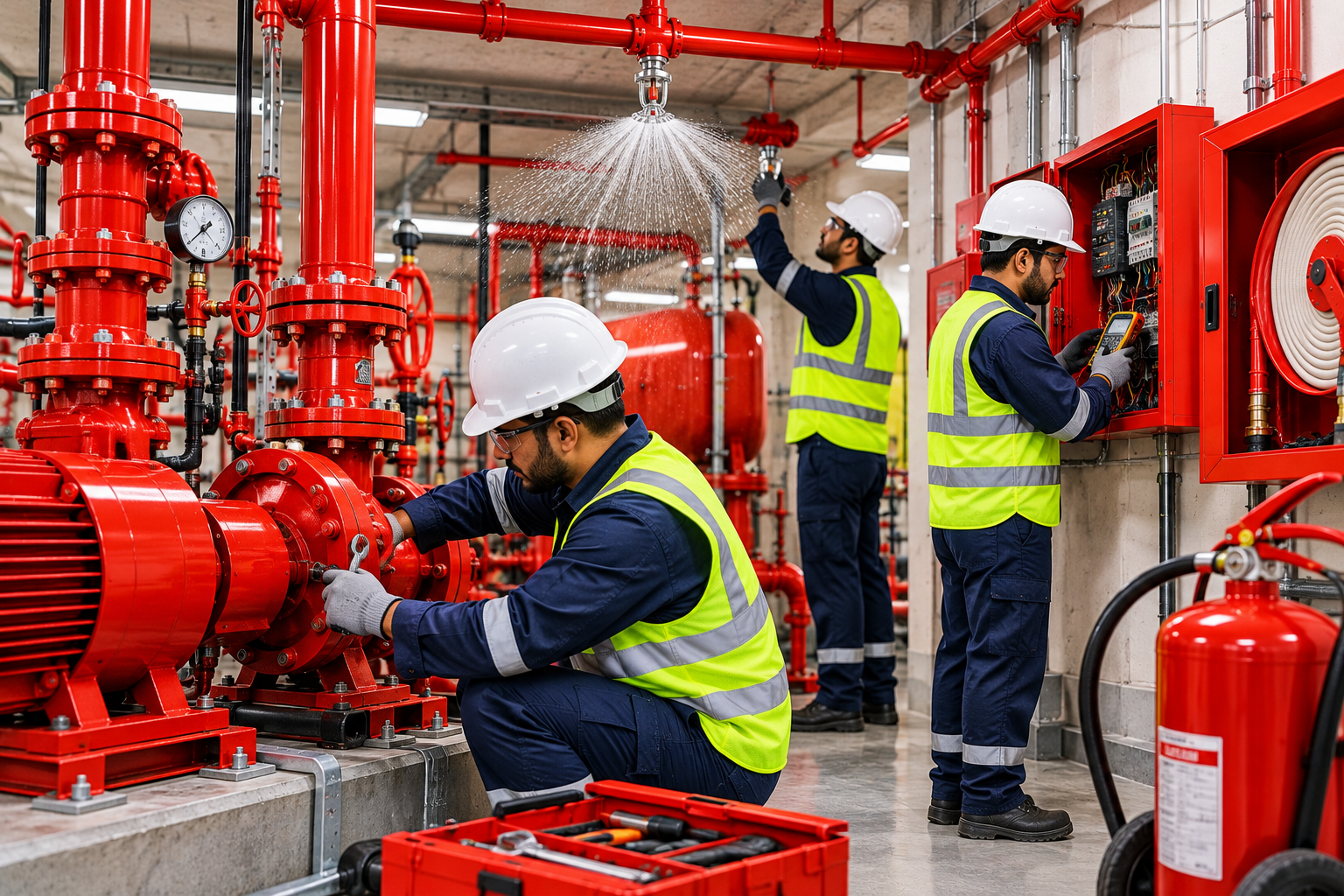 Fire protection system maintenance by SSM Engineers