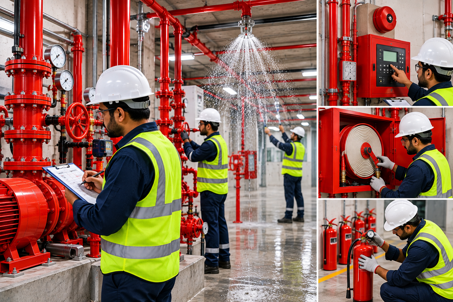 Inspection and testing of fire protection systems